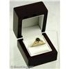 Image 1 : 1.4 ct Saphire & Diamond Ring in 18k Yellow #2177501