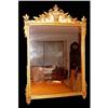 Image 1 : Floral Parcel Gilt Wooden Empire Style Mirror  #2177584