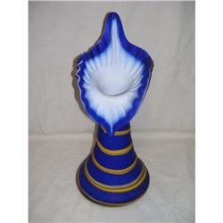 Blue & Yellow Blown Large Vase #2177664