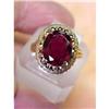 Image 1 : Lovely Gold Antique GARNET RING #2189938
