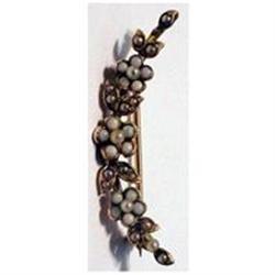 14K crescent shape with angel coral &amp; seed #2190288