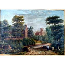CASTLETON Servants SCHOOL Oil on Canvas ENGLAND#2190365