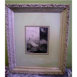 Framed Antique Honore Daumier Litho #2190387