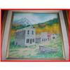 Image 1 : Framed Elva Brown Ghost Town Oil Painting #2190400