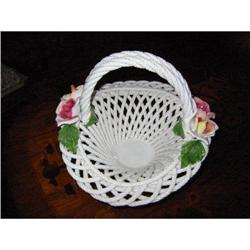 Italian porcelain weave hand paint basket! #2190717