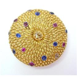 Jean Schlumberger jeweled gold compact c. 1951 #2190746