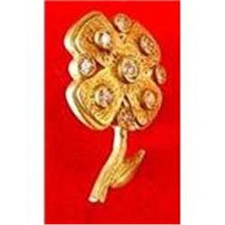 18K Gold & Diamond Lapel Pin #2190875