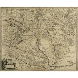 Map Hungaria Hungary Europe Blaeu 1645 #2206659
