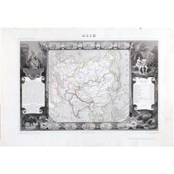 Antique Map Asie Asia China Levaseur 1849 #2206663