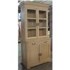 Image 1 : PRIMITIVE BUTTERCREAM PAINT BOOKCASE CUPBOARD #2207479