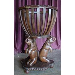 ELEPHANT RELIEF ART DECO RETRO STYLE PLANT #2207498