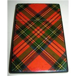 Wonderful Mauchline Tartan Ware Visiting Card #2207500