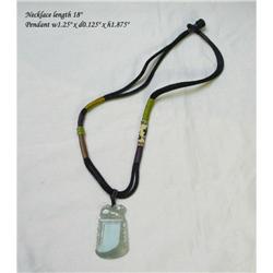 Chinese Natural Genuine Axe Shape Jade Pendant #2207511