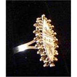 Antique Russian 14K Gold & Silver Ring #2207561