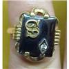 Image 1 : Ladies Signet Ring Monogram S #2219749