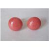 Image 1 : Meditarrenean Coral Button Earrings  #2220105