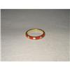 Image 1 : Authentic 18K Hidalgo Red Enamel Diamond Band #2220227