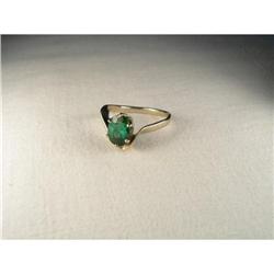 Estate 14K WG White Gold Green Tourmaline Ring #2220272