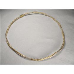14K Two-Tone Gold Woven Cable Snake Chain #2220290