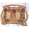 Image 1 : Pyrographic Arts & Crafts picture frame #2220394