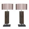 Image 1 : 19th C. pair of carved molding table lamps #2220422