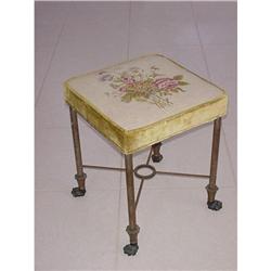 Steel & Bronze Stool SKU 5424 #2220447