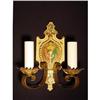 Image 1 : Pair of two light  tole sconces #2220504