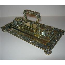 Grand Antique Decorative Inkstand / Double #2220596