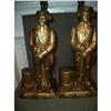 Image 1 : PAIR OF SOLDIER CHALKWARE LAMPS ca.20th #2220606