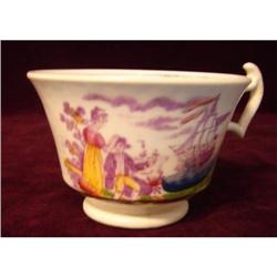 19TH CENTURY ENGLISH LUSTREWARE CUP W/ SHIP #2226279