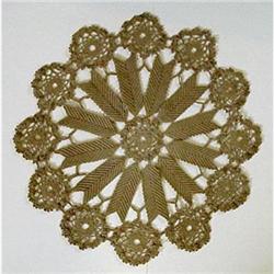 Fancy Chrocheted Lace ROUND DOILY #2226283