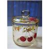 Image 1 : PRETTY HAND PAINTED/SIGNED JAM JAR #2226308