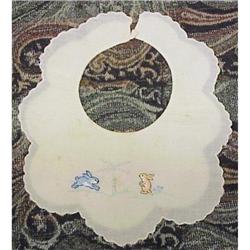ANTIQUE EMBROIDERY  BABY BIB #2226359