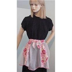 LADIES APRON - ORGANDY and FLORAL PRINT #2226367