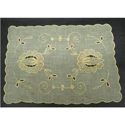 PRETTY ORGANDY EMBROIDERY CENTER PIECE #2226374