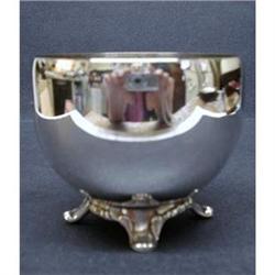 Elegant Silver Plate Tea Bag Footed Bowl #2226377