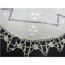 Lace/Embroidery/Drawn Thread Work Doily #2226389