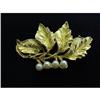 Image 1 : INTRICATE VINTAGE GOLD TONE BROOCH #2226392