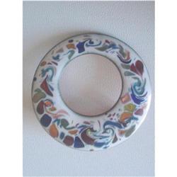 Multi Colour Enamel Over Copper Modernist #2226506