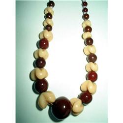 Art Deco Glass Bead Choker Necklace #2226562