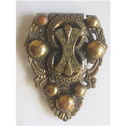 Victorian Brass Etruscan Fur or Dress Clip #2226573