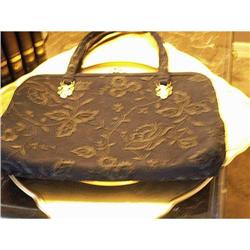 REDUCED Gorgeous 60's  Navy Wool Koret Handbag #2226618