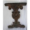 Image 1 : Antique Distressed Ornate Wood Pediment/Brace  #2226669
