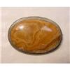 Image 1 : Large Silver Gilt Agate Brooch, Locket Back #2226747