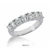 Image 1 : 14K White Gold 7-Stone Round Diamond Band 1.65 #2227371