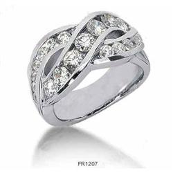 1.65 carats F VVS2 diamond fashion ring Ladies #2227379