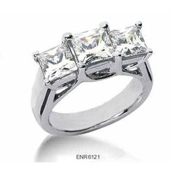 1.84 carats three Stone PRINCESS CUT diamond #2227380