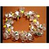 Image 1 : 40s RUNWAY Bauble Glass FLOWER NECKLACE #2227405