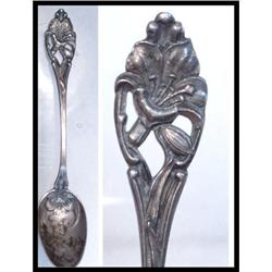 Antique memorial Calla lily Sterling demitasse #2227408