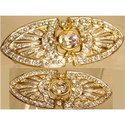 Brilliant Mixed metal Deco Duette style brooch #2227411